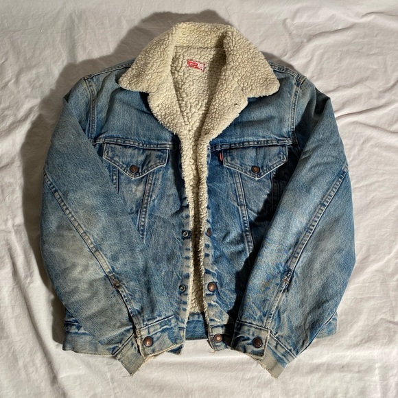Levi's Other - Vintage 1960-70’s Levi Strauss Fleece Lined Denim Jacket Size 40